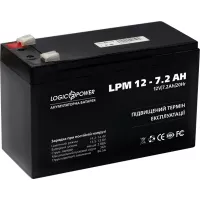 Батарея до ДБЖ LogicPower LPM 12В 7.2 Ач Фото