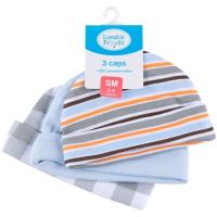 Шапка детская Luvable Friends 3 шт разноцветные для мальчиков Фото