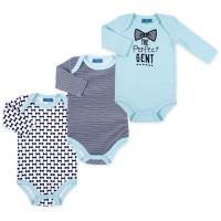 Боди детское Luvena Fortuna 3 шт с длинными рукавами для мальчиков Фото