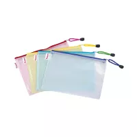 Папка на блискавці Axent А4, transparent, assorted colors Фото