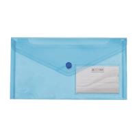 Папка - конверт Buromax DL (240x130мм) TRAVEL, blue Фото