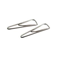 Скрепки канцелярские Axent triangular, nickel-plated, with a bend, 25мм 100шт Фото