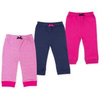 Штаны детские Luvable Friends 3 шт разноцветные для девочек Фото