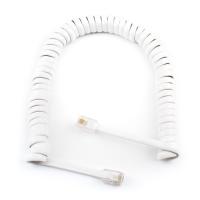 Кабель телефонный Atcom телефонный спиральный 2м RJ9 Фото