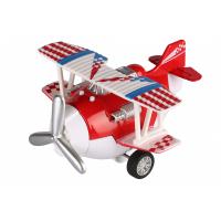 Спецтехніка Same Toy Самолет металический инерционный Aircraft красный Фото