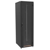 Шкаф напольный Zpas 42U 600x800 glass door black Фото