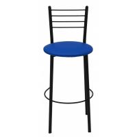 Барний стілець Примтекс плюс барный 1022 Hoker black S-5132 Blue Фото