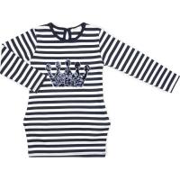 Платье детское Breeze в полоску с короной Фото