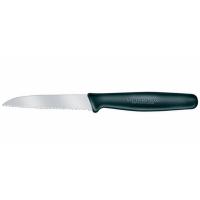 Кухонный нож Victorinox Standart 8 см, с волнистым лезвием, черный Фото