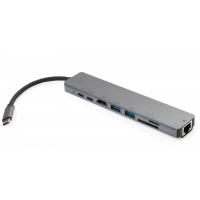 Концентратор Vinga Type-C to 4K HDMI+2*USB3.0+GigabitLAN+SD+PD+USB-C Фото