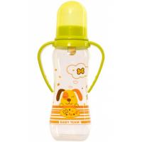Пляшечка для годування Baby Team с латексной соской и ручками, 250 мл 0+ Фото