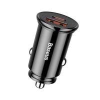 Зарядное устройство Baseus Circular Plastic USB, Type-C PD3.0, QC4.0, black Фото