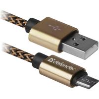 Дата кабель Defender USB 2.0 AM to Micro 5P 1.0m USB08-03T gold Фото