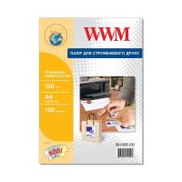 Фотобумага WWM A4, Glossy, 130г, самоклейка, 100с Фото