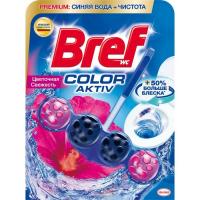 Туалетный блок Bref Цветная вода Цветочная свежесть 50 г Фото