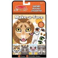 Набор для творчества Melissa&Doug Блокнот с многоразовыми наклейками Сафари Фото