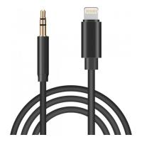 Переходник XoKo Lightning to Jack 3.5 мм black 1.0m Фото
