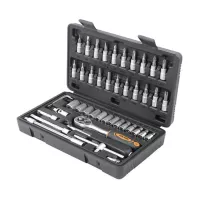 Набір інструментів Tolsen головок торцевих 1/4" 46 предметів "ПРОФІ" Фото