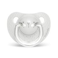 Пустышка Suavinex Hygge анатом.Уютные истории 18+ мес. серая Фото