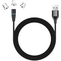 Дата кабель ColorWay USB 2.0 AM to Lightning + Micro 5P + Type-C 1.0m M Фото