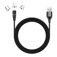 Дата кабель ColorWay USB 2.0 AM to Lightning + Micro 5P + USB-C 1.0m Ma Фото