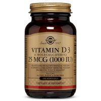 Вітамін Solgar Вітамін D3, Cholecalciferol, 25 мкг, 1,000 МE, 100 Фото