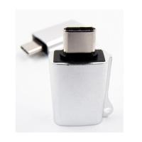 Переходник Dengos OTG USB 2.0 AF to USB-C grey Фото