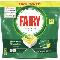 Таблетки для посудомийних машин Fairy Все-в-1 Original Лимон 24 шт. Фото