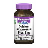Вітамінно-мінеральний комплекс Bluebonnet Nutrition Кальций Магний + Цинк, 90 капсул Фото