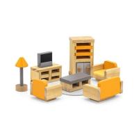 Игровой набор Viga Toys Деревянная мебель для кукол PolarB Гостиная Фото