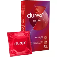 Презервативи Durex Elite латексні з силіконовою змазкою (тонкі) 12 шт Фото