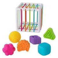 Развивающая игрушка Fat Brain Toys Куб-сортер со стенками-шнурочками InnyBin Фото