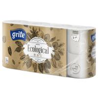 Туалетная бумага Grite Ecological Plius 3 слоя 8 рулонов Фото