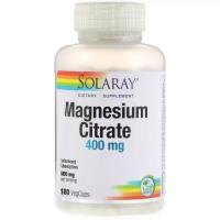Мінерали Solaray Цитрат Магнію, 400 Мг, Magnesium Citrate, Solaray Фото