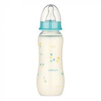 Пляшечка для годування Baby-Nova Droplets, 240 мл, Блакитний Фото
