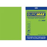 Бумага Buromax А4, 80g, INTENSIVE green, 20sh, EUROMAX Фото