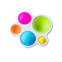 Погремушка Fat Brain Toys прорезыватель и тактильная игрушка Нажми шар dimpl Фото