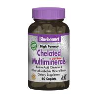 Минералы Bluebonnet Nutrition Хелатные Мультиминералы без Железа, Albion, 60 ка Фото