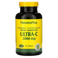 Вітамін Natures Plus Витамин С, Ultra-C, 2000 мг, Nature's Plus, 90 таб Фото