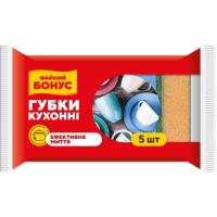 Губки кухонные Бонус 5 шт. Фото