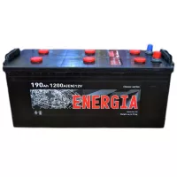 Акумулятор автомобільний ENERGIA 190Ah збоку (+/-) Фото