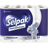 Туалетная бумага Selpak Professional Premium 3 слоя 24 рулона Фото