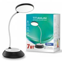 Настільна лампа TITANUM LED DC3 7W 3000-6500K USB чорна Фото