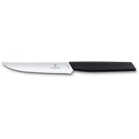 Кухонный нож Victorinox Swiss Modern SteakPizza 12 см Serrated Black Фото