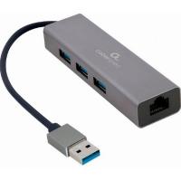 Адаптер Cablexpert USB-A to Gigabit Ethernet, 3 Ports USB 3.1 Gen1 Фото