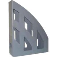 Лоток для паперів КіП пластиковий, вертикальний, сірий Фото