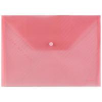 Папка - конверт Comix А4, прозрачная красная Фото