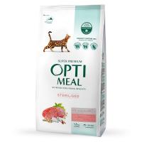 Сухий корм для кішок Optimeal для стерилізованих/кастрованих з яловичиною і сорг Фото