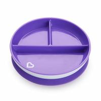 Набор детской посуды Munchkin тарілка секційна на присосці фіолетова Фото