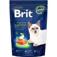 Сухий корм для кішок Brit Premium by Nature Cat Sterilized Salmon 1.5 кг Фото